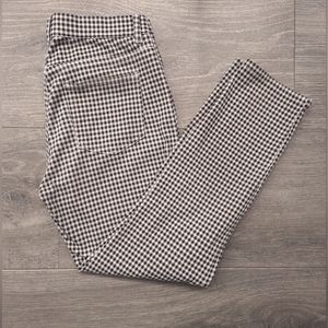 Women's Uniqlo Black & White Plaid Stretch Pant